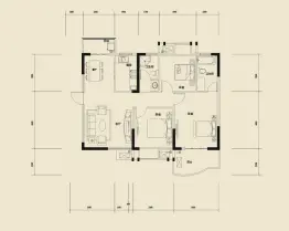 光谷东郡3室2厅1厨2卫建面108.2㎡