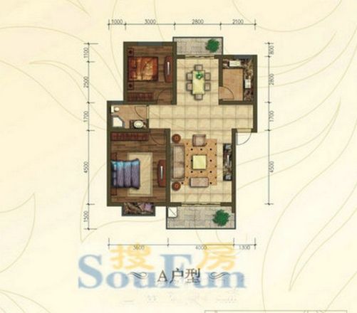 丽景天成仙林苑户型图