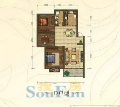 丽景天成仙林苑户型图