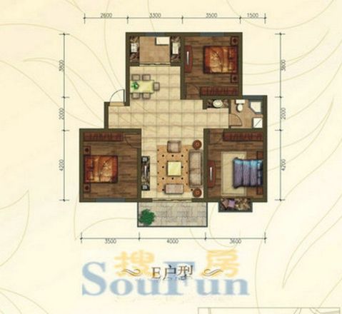 丽景天成仙林苑户型图