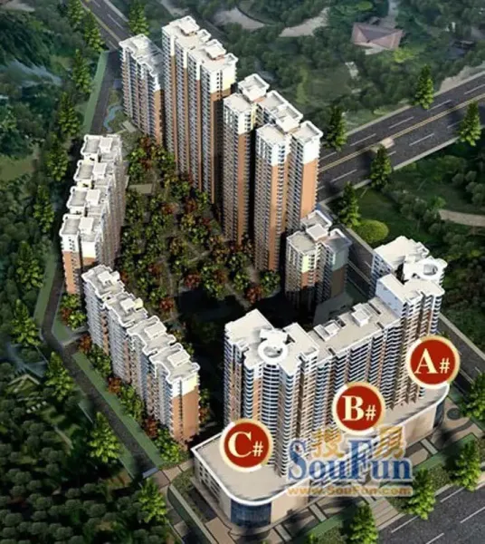 沙盘图拖动图片可以查看其它楼栋信息