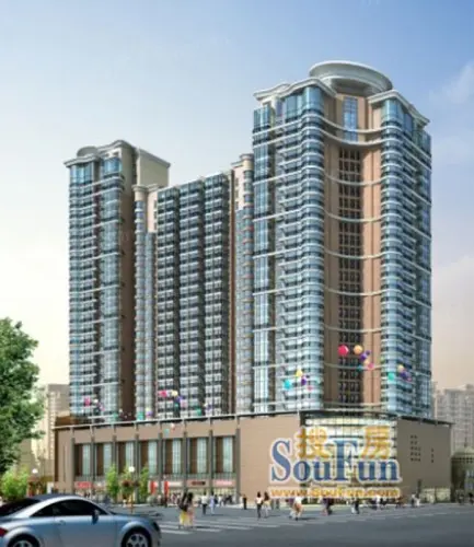 穗丰金湾效果图小区沿街效果图
