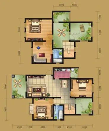 溪谷TOWN城户型图