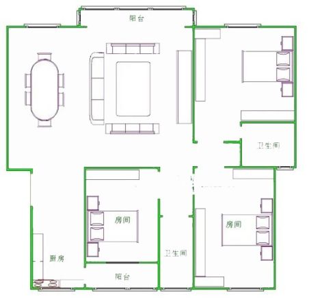 樟木头农村商业银行宿舍户型图