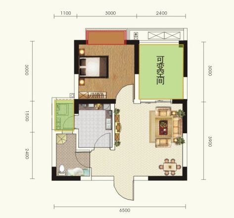 汇景花园户型图