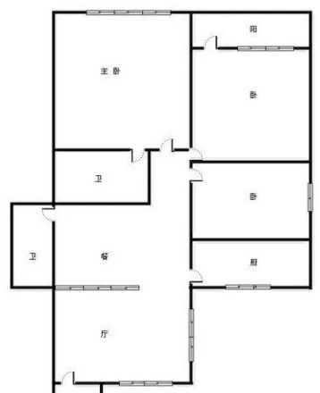 省热作公司宿舍户型图