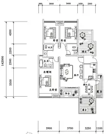 佳信·南山玉林4室2厅1厨2卫建面135.0㎡