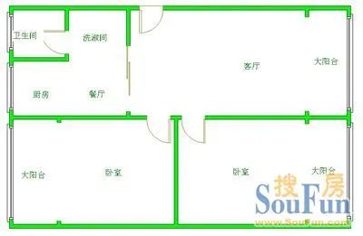 兴蓉公寓户型图