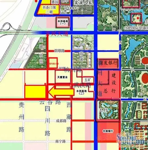 滨湖万科城交通图区位图