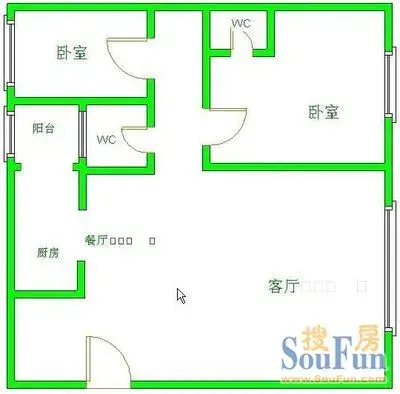 成都国际公寓户型图