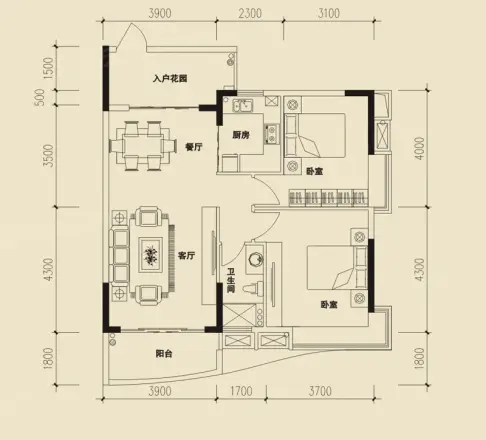 香江紫钻户型图