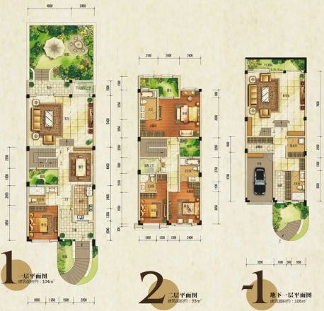 棠湖泊林城别墅户型图