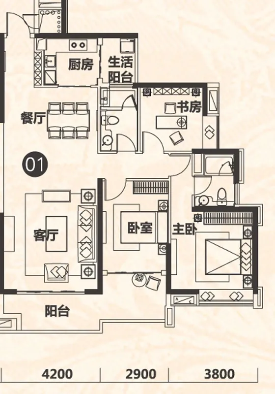 保利东江首府户型图