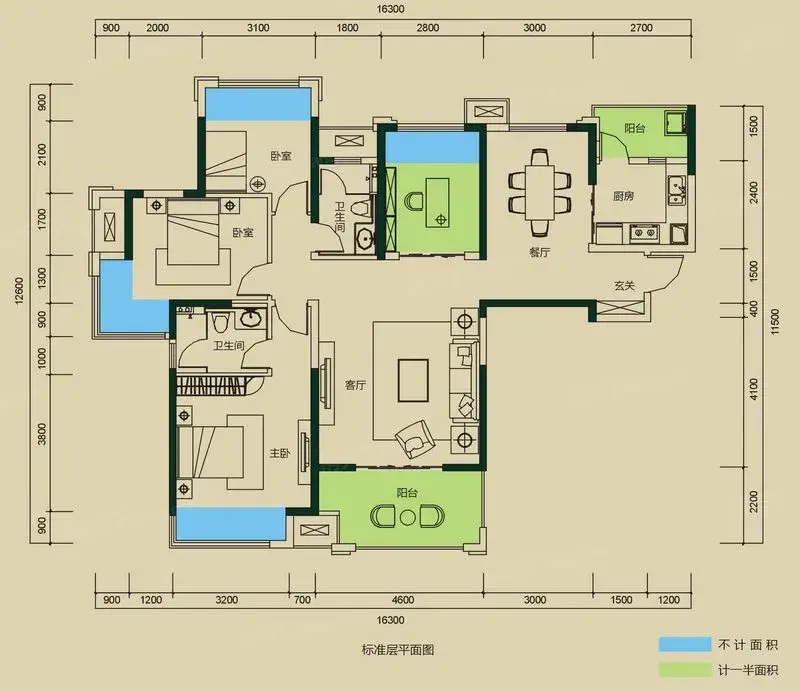 中海国际社区户型图