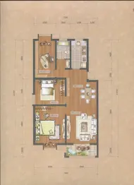 一品和莊3室2厅1厨1卫建面107.0㎡