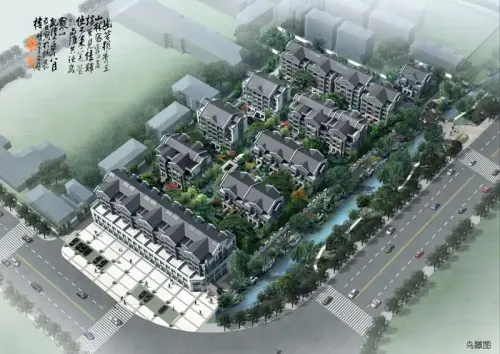 大树名园效果图鸟瞰图