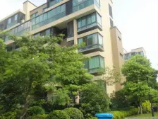 阳光水榭一层一户大平层四周露台贯穿 两个汽车库 100来万装