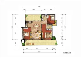 中信香水湾3室2厅1厨2卫建面131.21㎡
