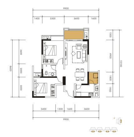 协信中心商铺户型图