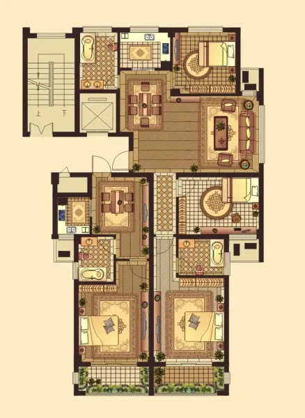隆成越溪湖畔户型图