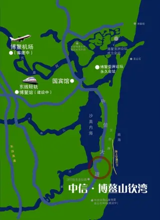 中信博鳌山钦湾实景图
