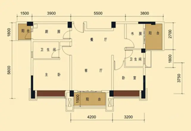 润扬金沙30°户型图