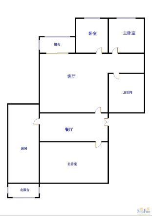 板桥南村户型图