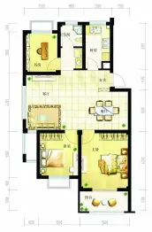 宏大·香榭华都3室2厅1厨1卫建面89.35㎡