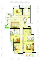 宏大·香榭华都4室2厅1厨1卫建面140.33㎡