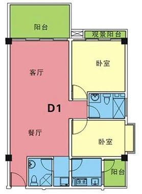 金河公寓户型图