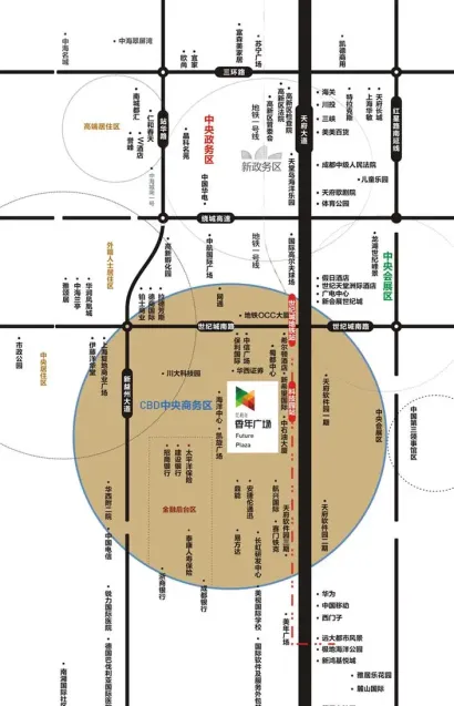 天府三街地铁b口香年广场转角位置精装出售