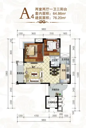 新天泽云山外户型图
