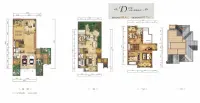 一期四联排跃层D户型