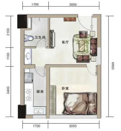 汇融新贵公馆户型图