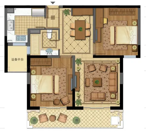 合生财富海景公馆户型图