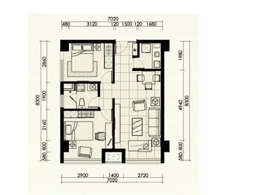 新高路小区户型图