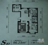 实华·美蘭城S10户型两室两厅一卫96.23㎡