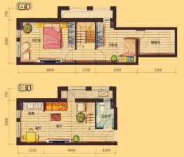 泰盈九如溪谷2室2厅1卫建面37.55㎡
