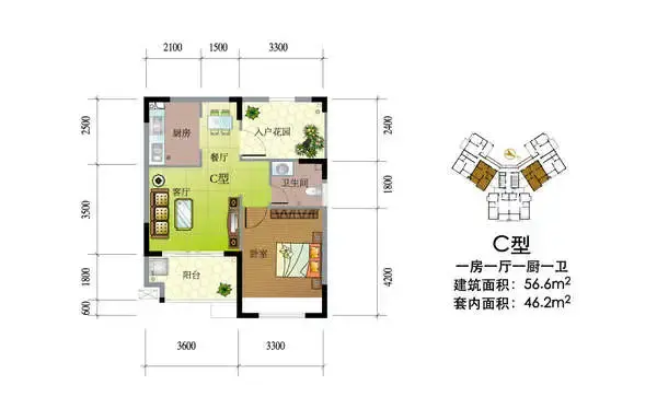 海泽雅居户型图