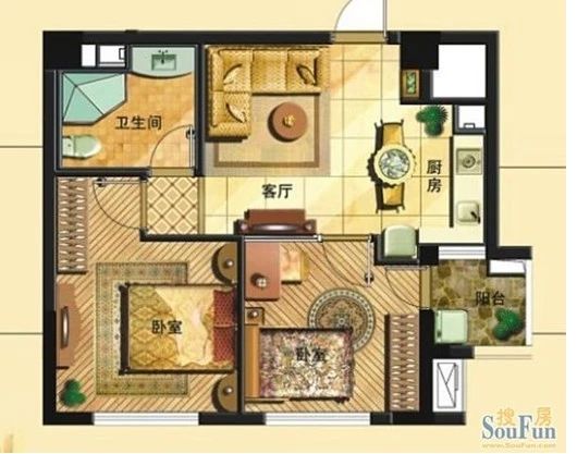 老外滩商住楼户型图