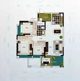 东福·金海岸3室2厅1厨1卫建面101.56㎡
