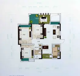 东福·金海岸3室2厅1厨1卫建面93.14㎡