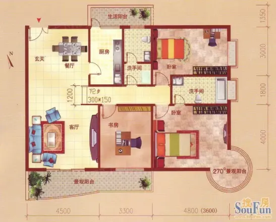 裕阳大厦户型图