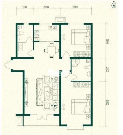 庆安小区户型图