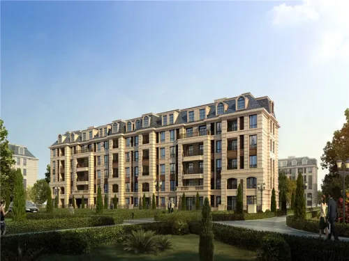 保利拉菲公馆效果图项目多层a1号楼效果图