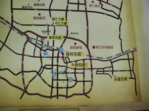 大树名园交通图地图