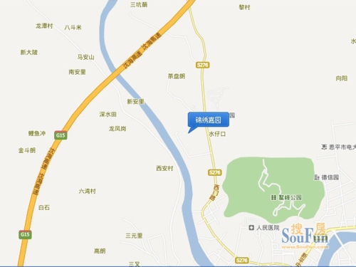 锦绣嘉园交通图电子地图