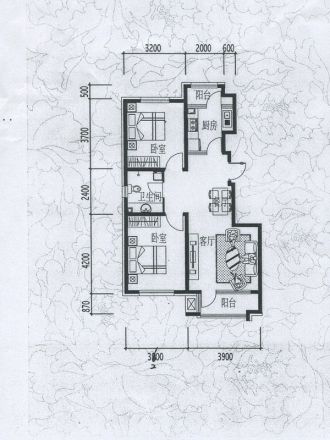 泓宇申林公馆户型图