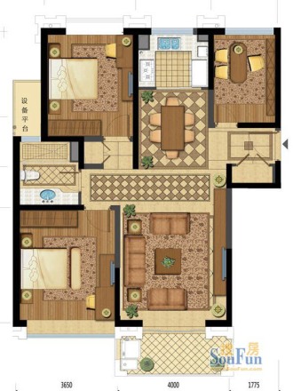 合生财富海景公馆户型图