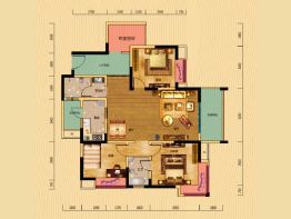 宝龙水岸金城4室2厅1厨2卫建面114.21㎡
